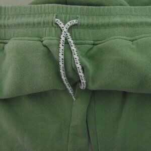 H&M-Basic/Basique-Size10-Girls Sweatpants Jogger-Cotton Blend-Green/Cream Stripe